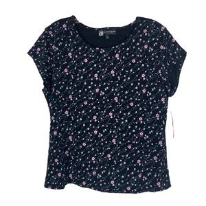 Vintage RL Richard ditsy floral Y2K top. Size Large